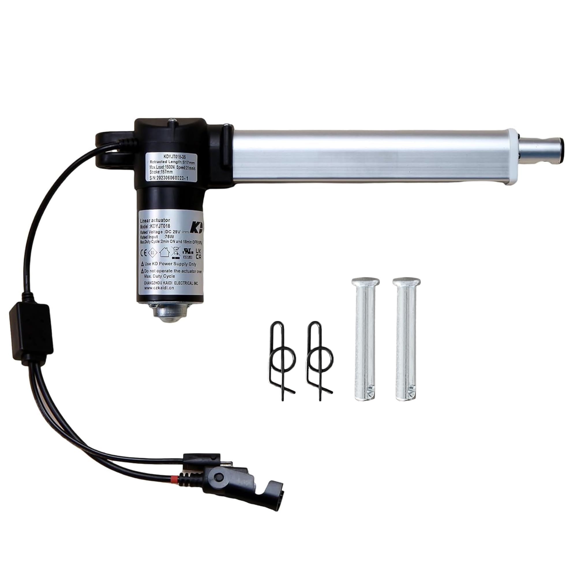 Amazon.com: Kariwust Linear Actuator Kaidi Model KDYJT018-35 Power